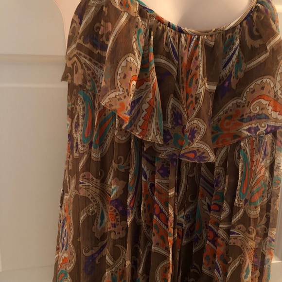 Tibi vintage maxi accordion pleated silk dress - Picture 4 of 9